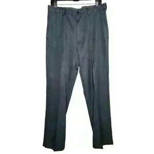 Haggar men's grey straight fit dress pants size 34x32